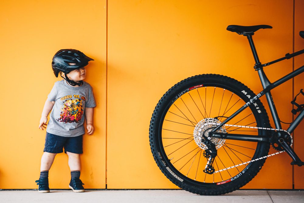 new shred til bed t shirt - kids cycle clothing