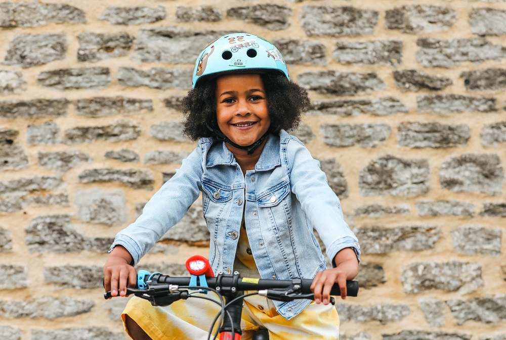 Mini Hornit Bike Helmets suitable for kids with afro hair