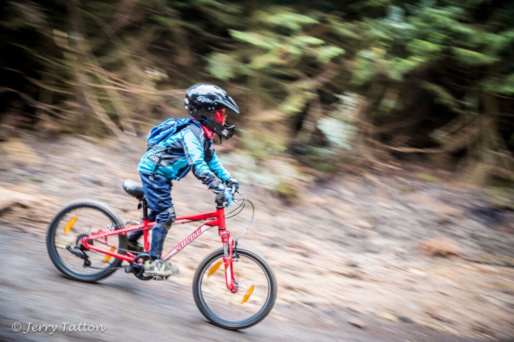 Child cycling - forest rider pack - Photo credit Forestry England/Crown copyright