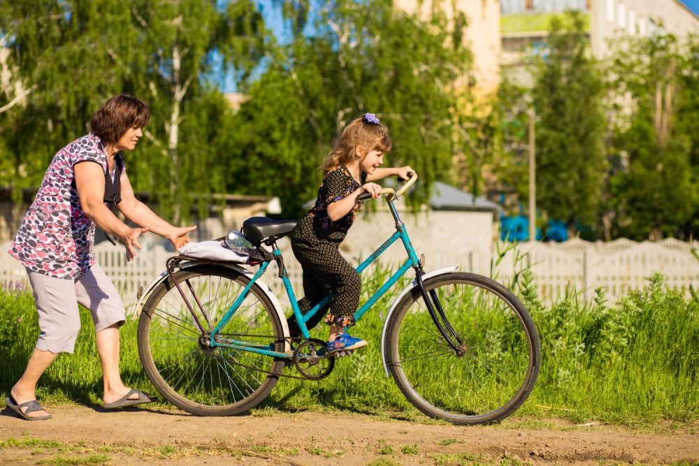 Bike too big for child when learning to ride a bike