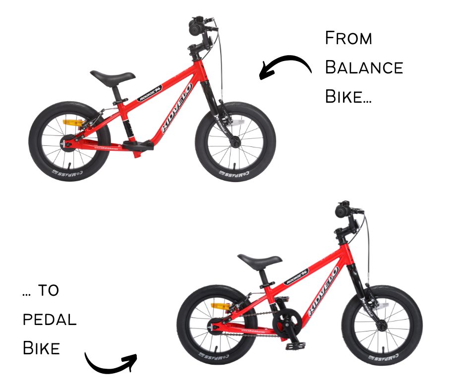 kidvelo balance to pedal bike growing bike