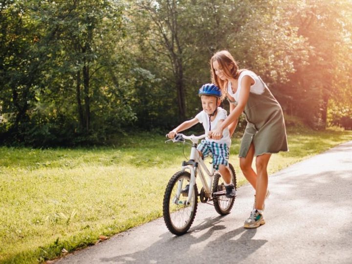 teaching your child to ride a bike
