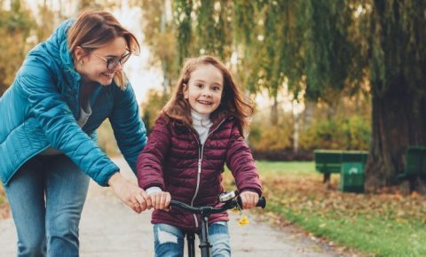 Learning to ride a bike