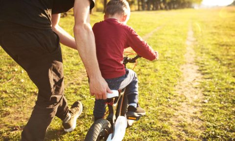 Teaching your child to ride a bike