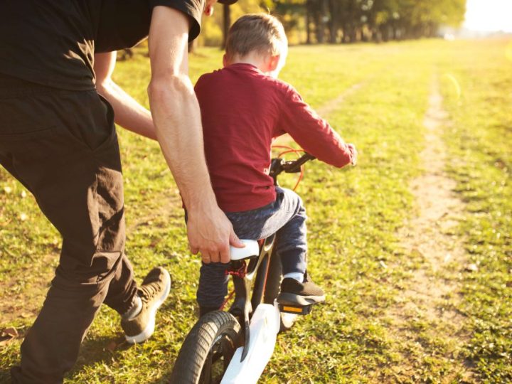 Teaching your child to ride a bike