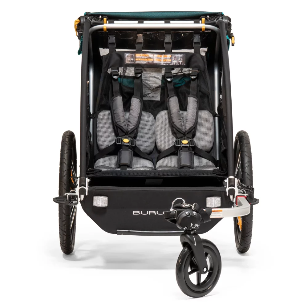 Burley Encore X bike trailer sizing and interior