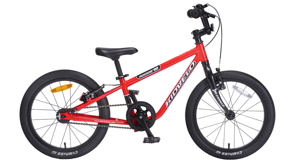 Kidvelo Rookie 18 balance bike in red