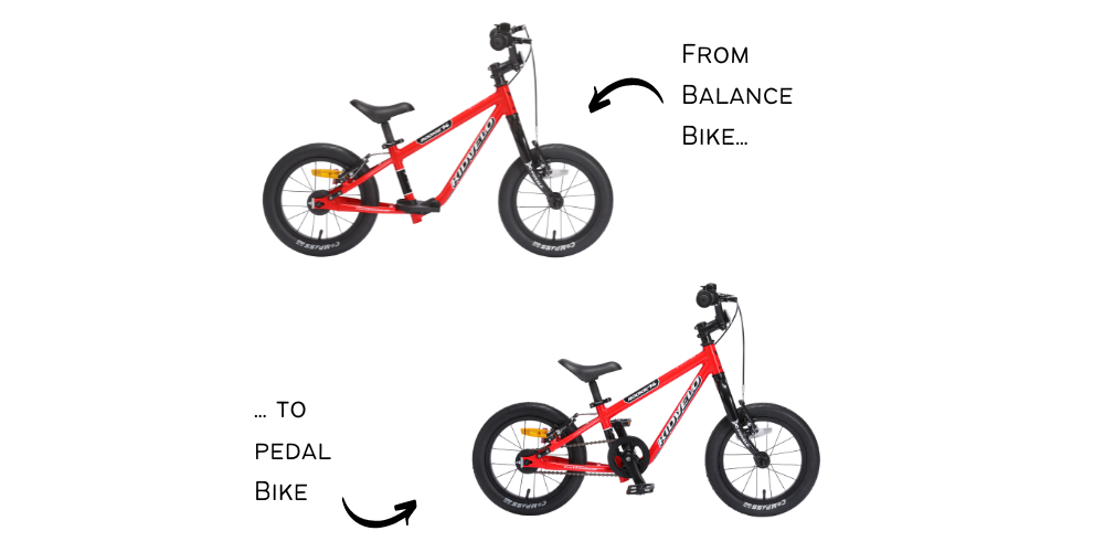 Kidvelo rookie 14 balance bike to pedal bike - the best bikes for older children with disabilities