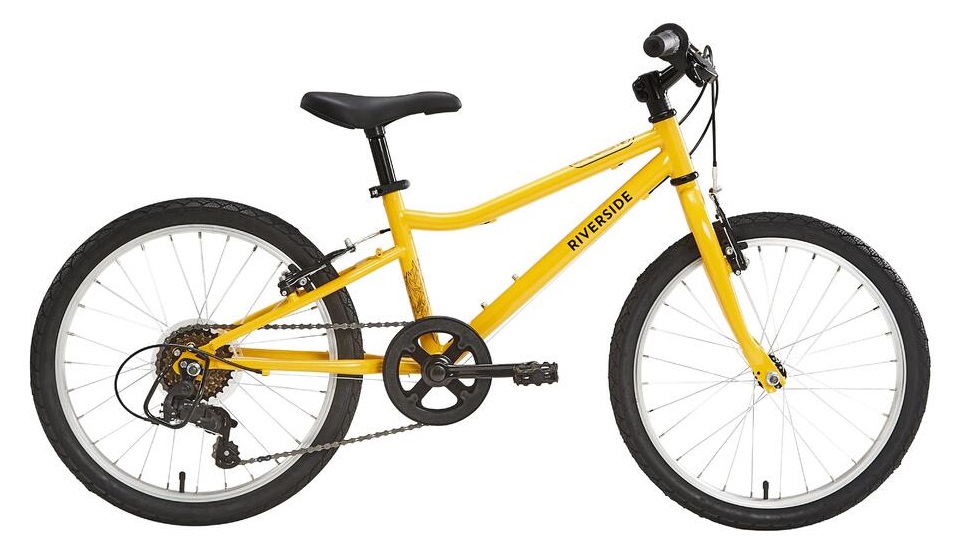 BTwin Riverside 120 20" wheel kids bike in yellow