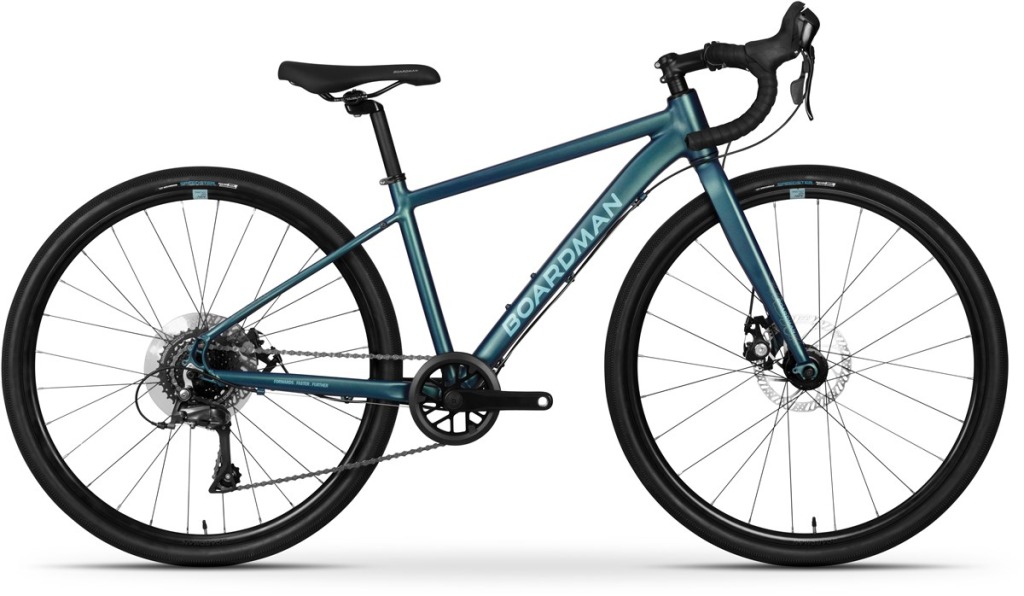 blue boardman gravel bike