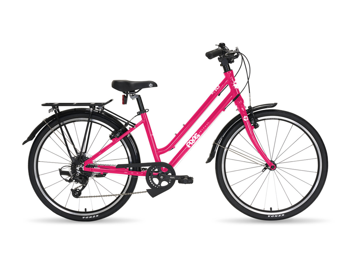 Bikes for girls: a Frog bike on a blank background