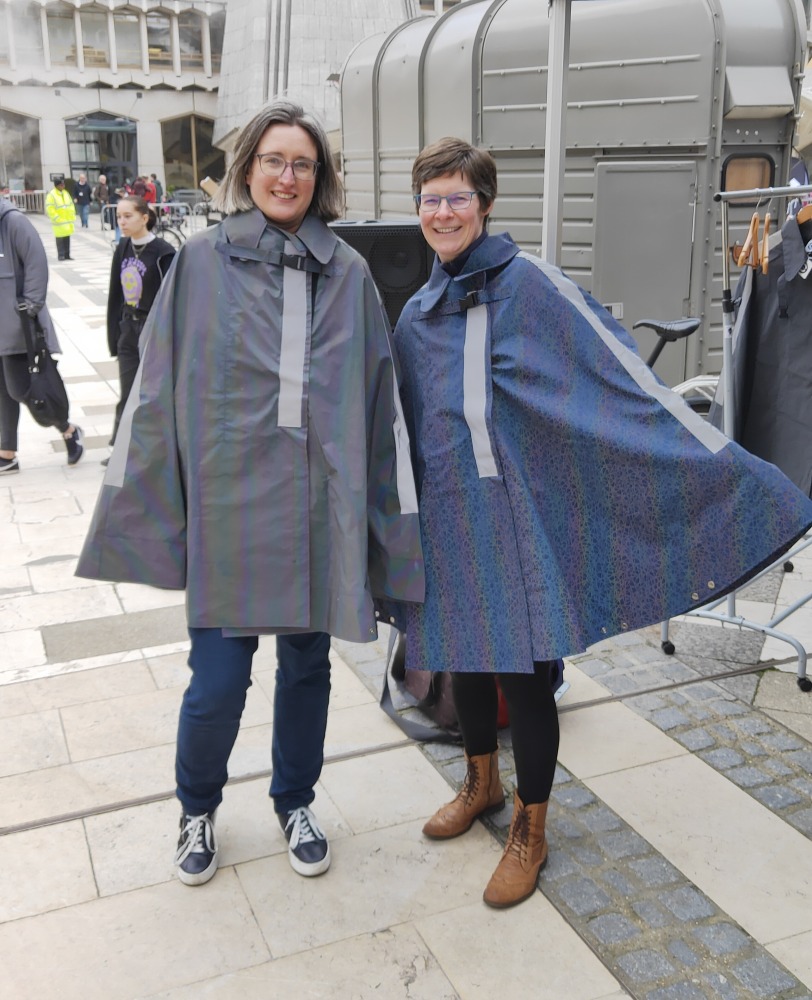 Capes to keep dry - cargo bike festival