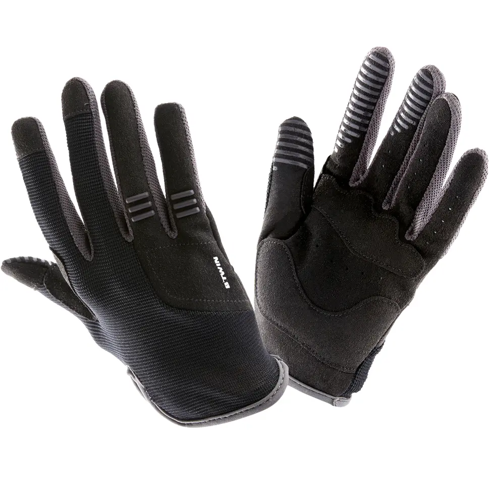 Btwin long fingered kids gloves