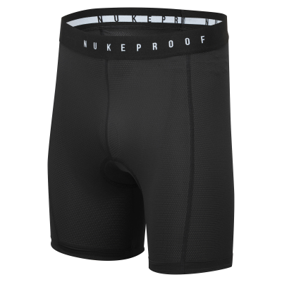 Men's 2-in-1 Mountain Bike Combo Shorts/Undershorts Expl 500 - Black  ROCKRIDER