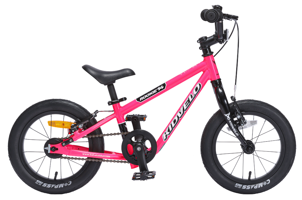 Kidvelo rookie 14 kids bike in pedal mode