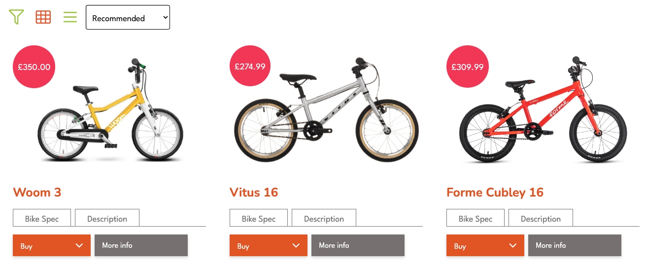 find the perfect kids bike