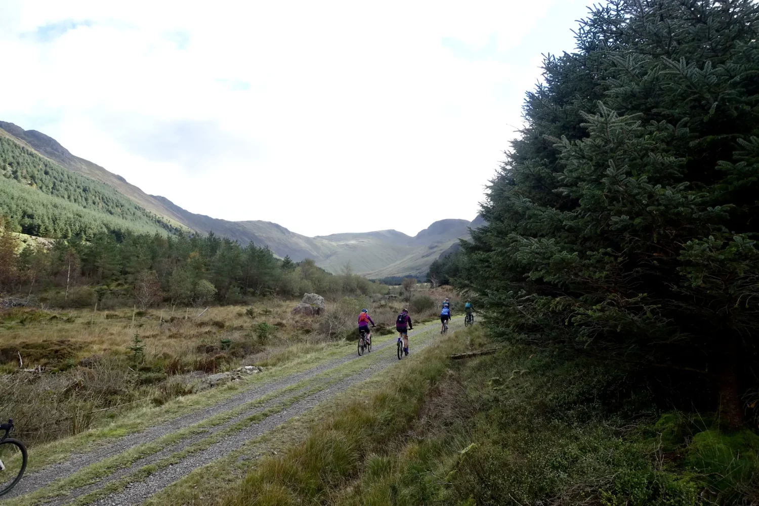 group ride through ennerdale valley