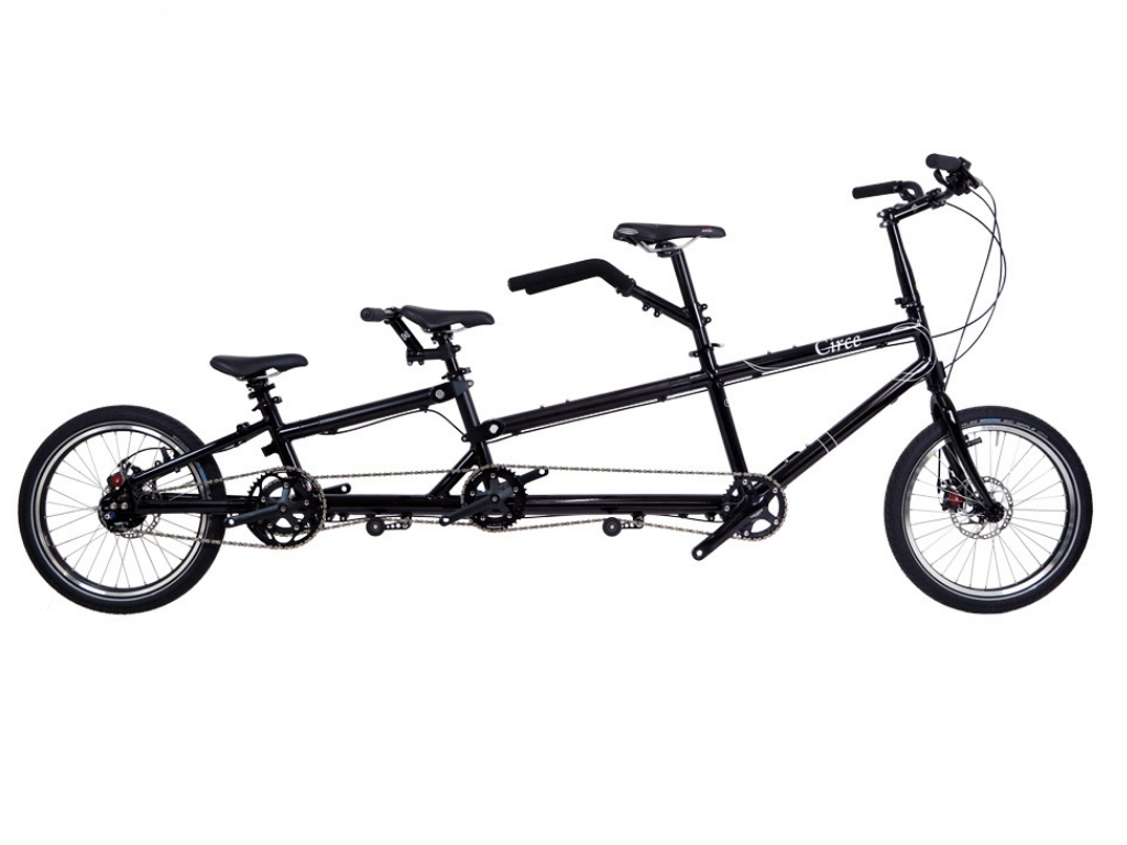 Circe Helios triplet tandem bike adult child