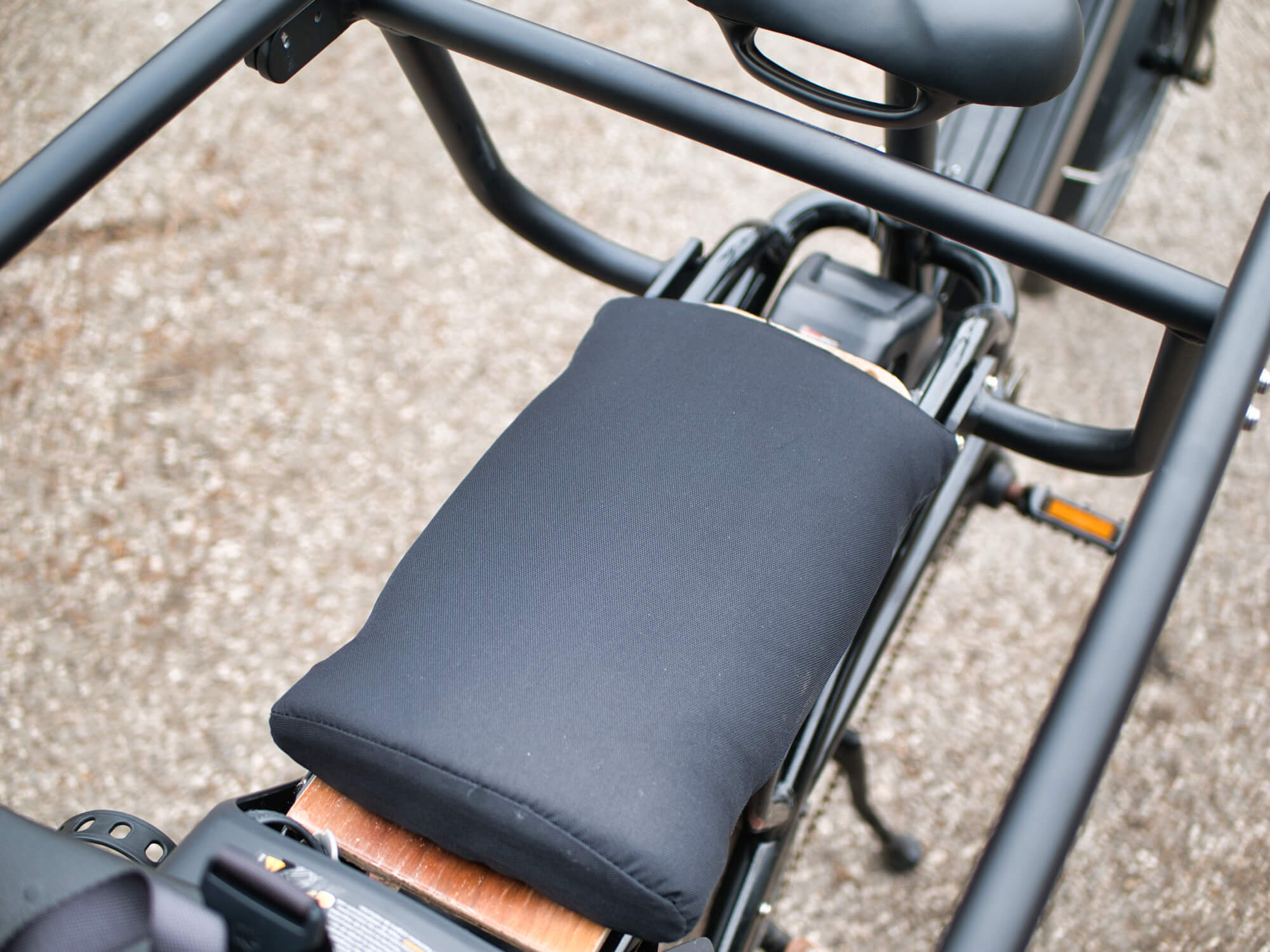 Mycle Cargo review - seat pad
