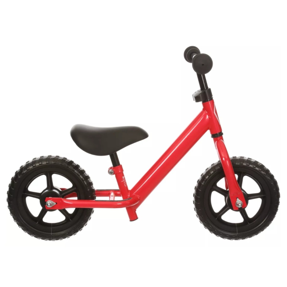 Best balance bikes: A red Indi balance bike on a blank background