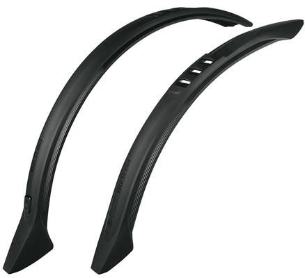 Winter cycling with kids is much easier with a set of mudguards, like this SKS Velo 24 inch Mudguard Set