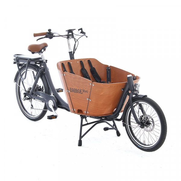 Babboe Mini E box bike to carry kids