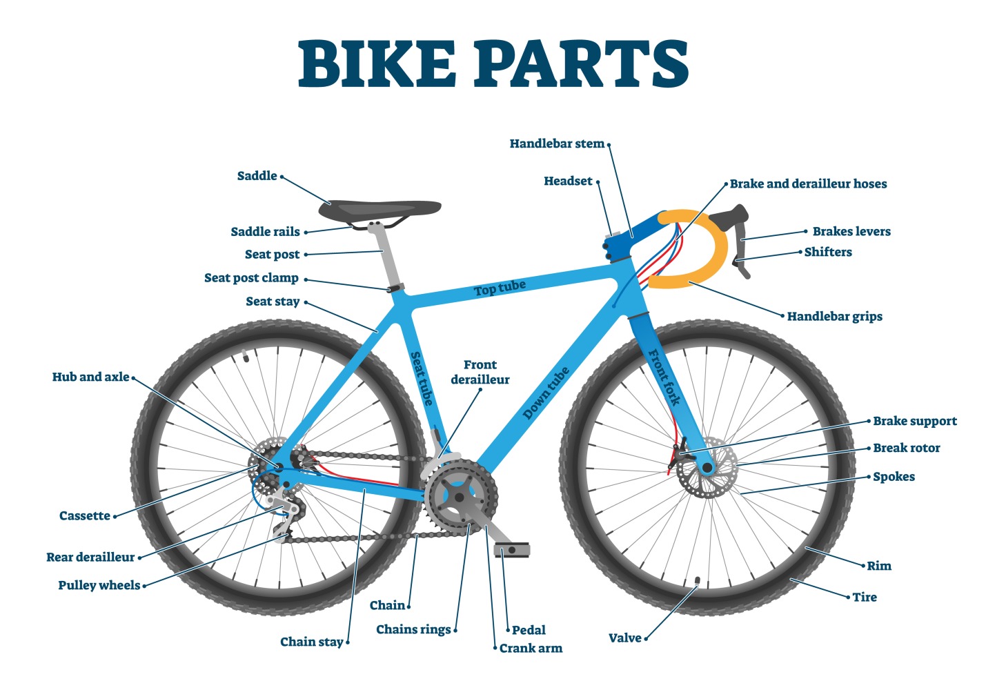 bike parts diagram