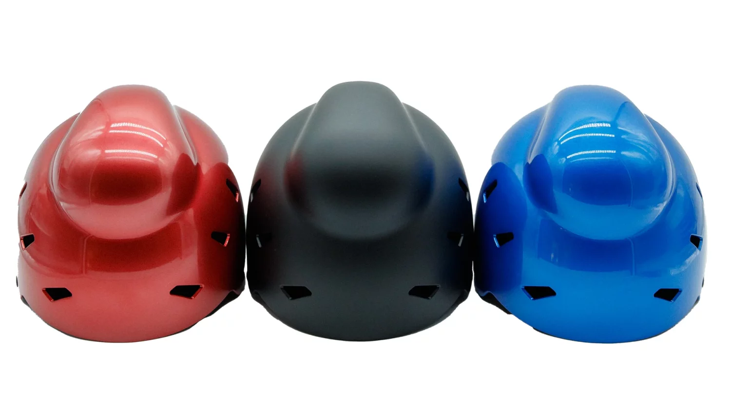 red, black and blue bold helmet