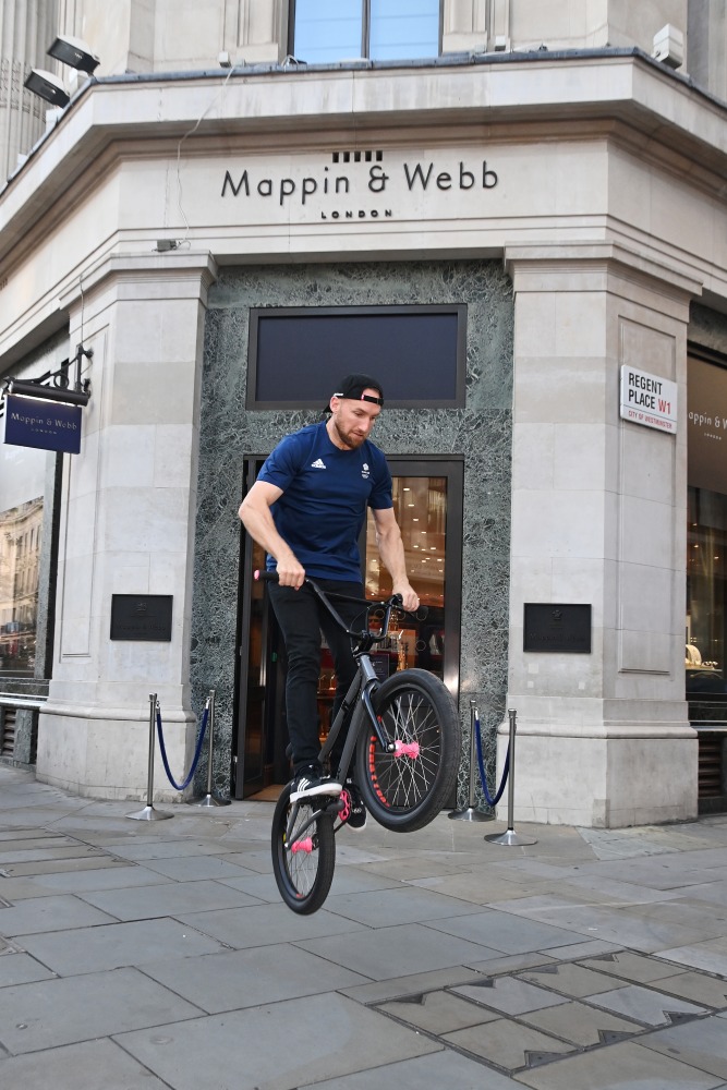 Declan Brooks riding a BMX bike