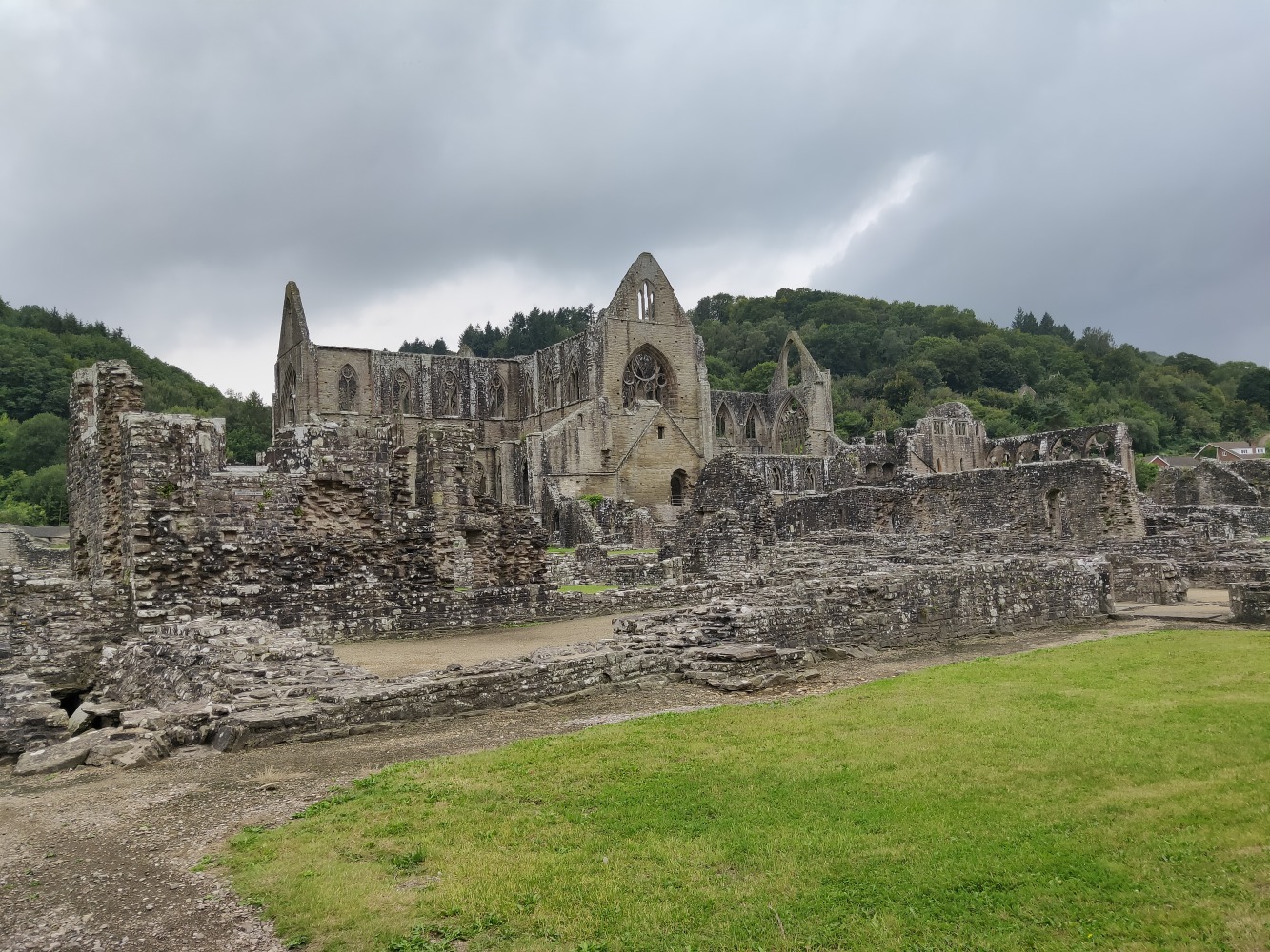 Tintern Abbey in the Wye Valley in Wales