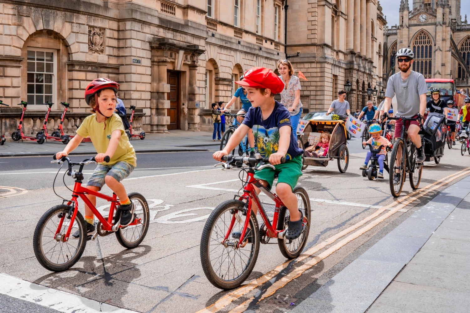 Kidical Mass in Bath - credit: Jamie Bellinger