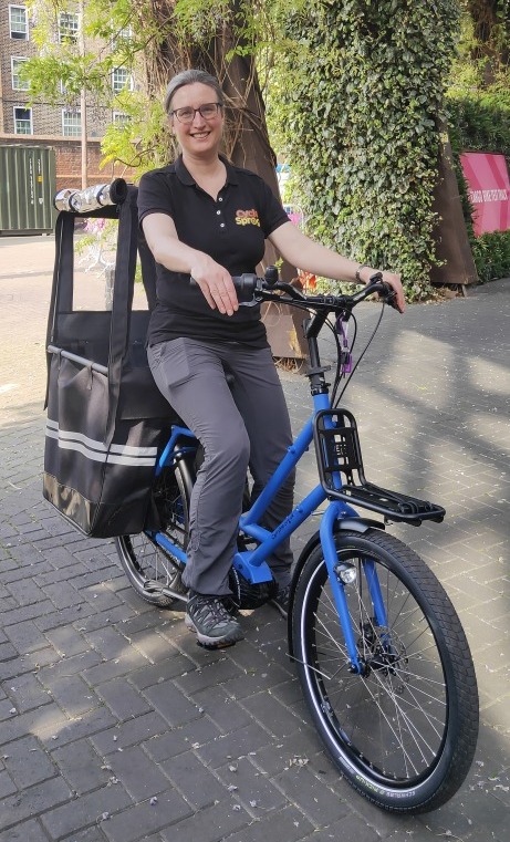 Karen at London Cargo Bike Festival