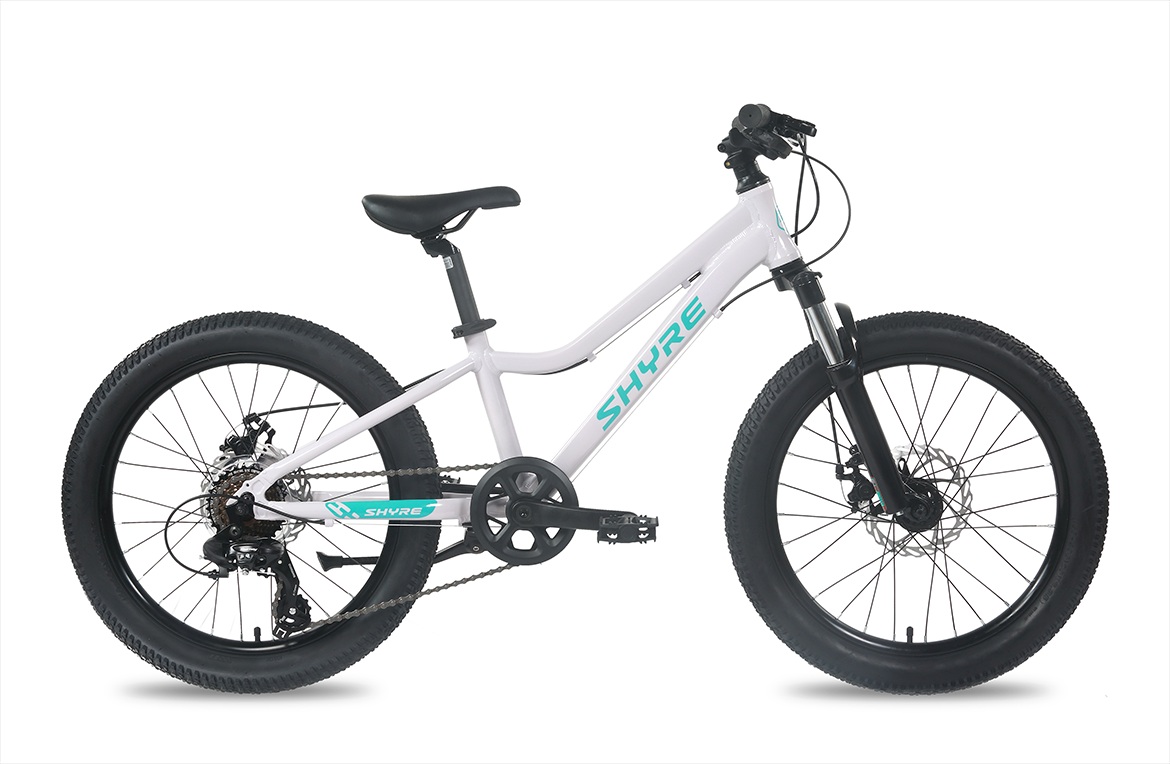 The Shyre Eastie 20 mountain bike seen from the side on a blank background