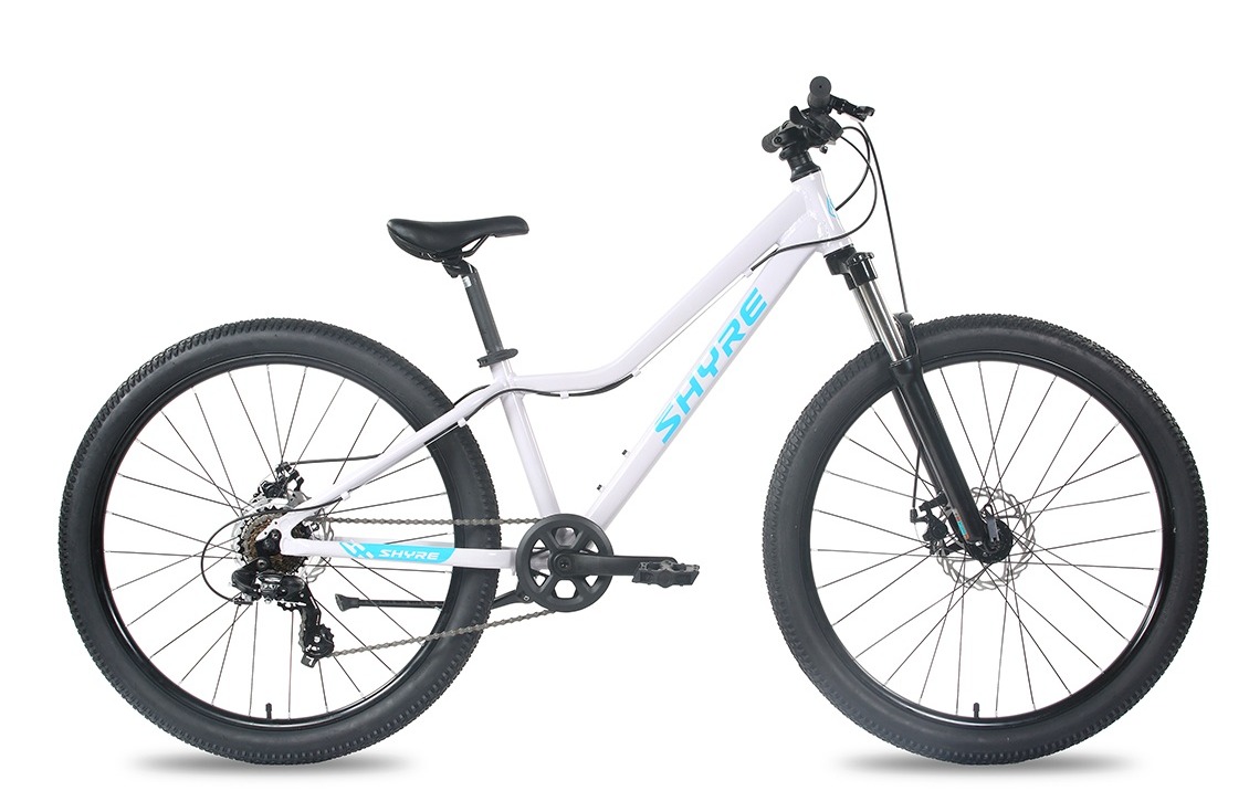 The Shyre Eastie 26 mountain bike seen from the side on a blank background