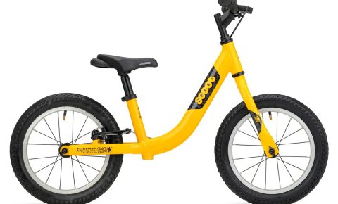 Ridgeback Scoot XL kids balance bike in Yellow