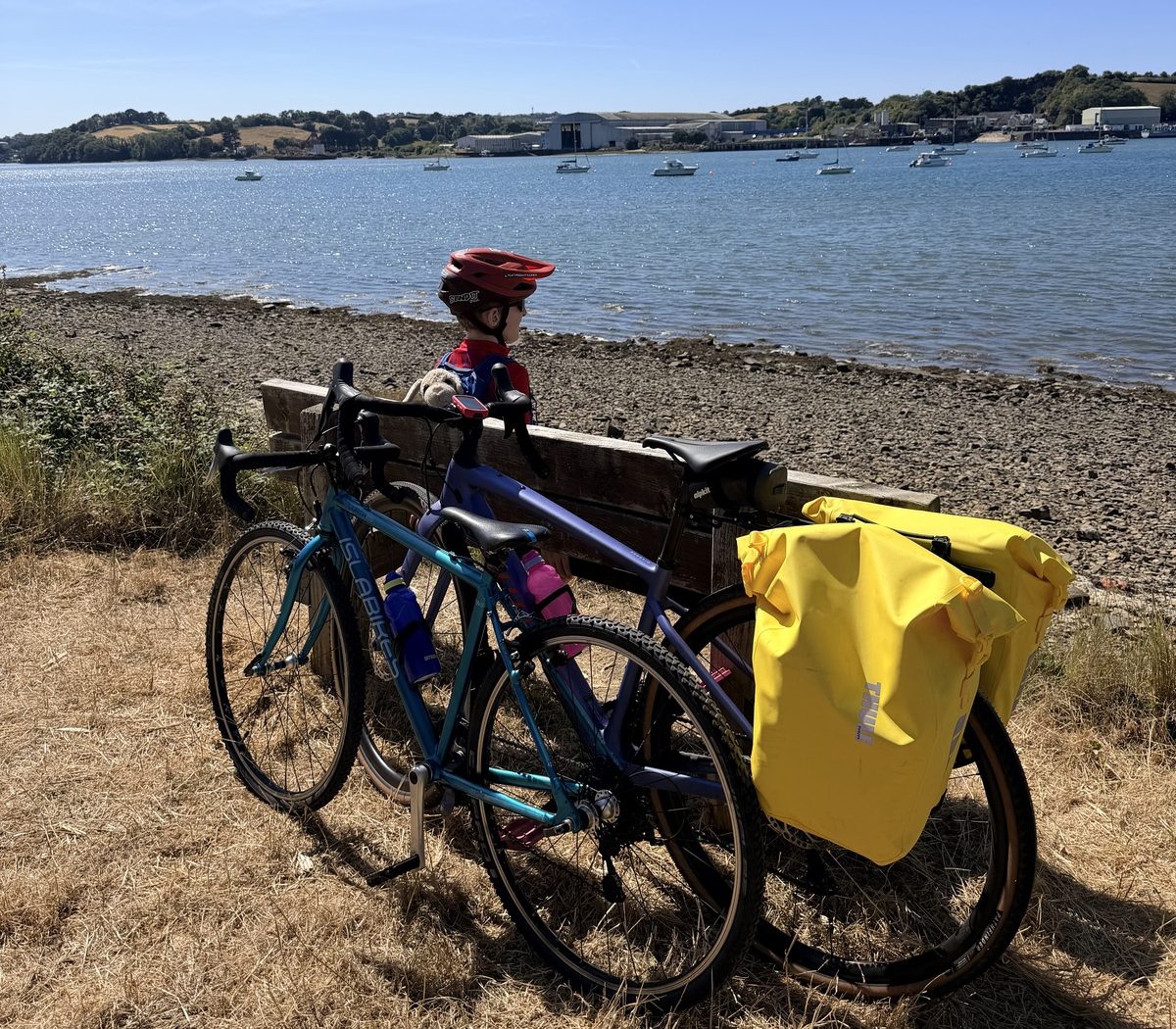 Cycling the Devon coast to coast with an 8 year old child